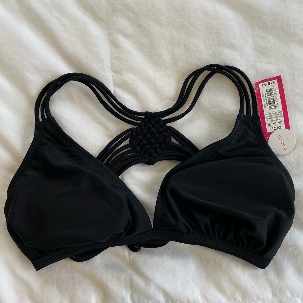 NWT Target Black Bikini Top XL